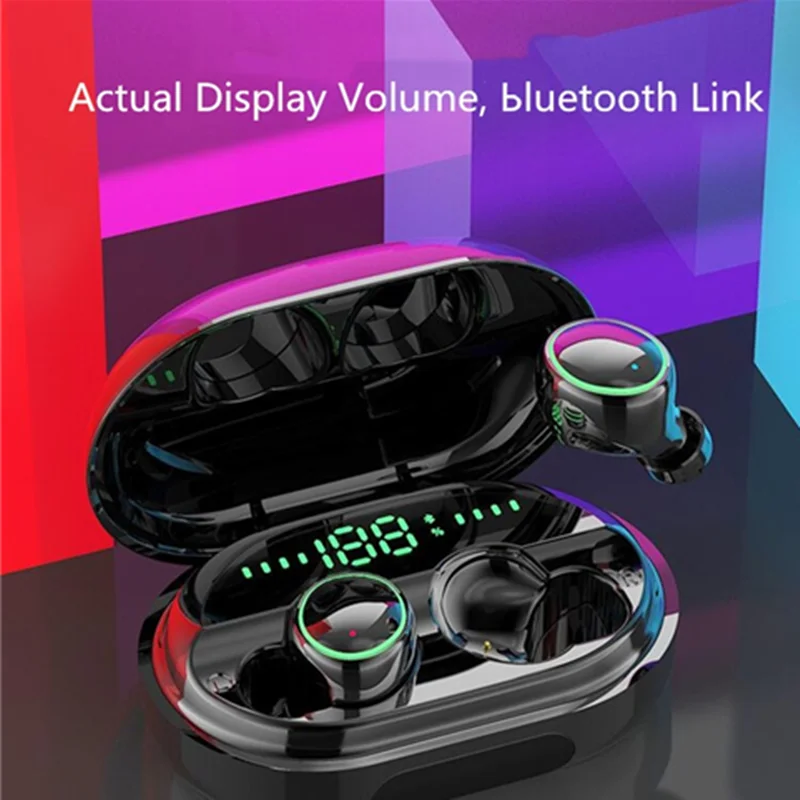 

C5S HIFI TWS Bluetooth Earphone IPX8 waterproof V5.0 Earphones Wireless Headphones For Andorid Ios With Charging Box