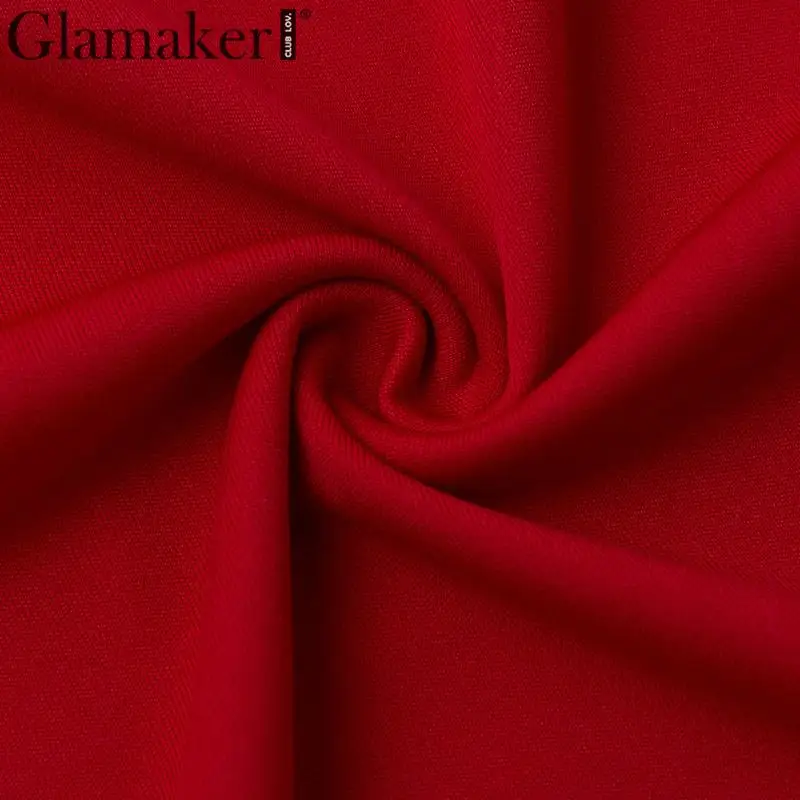 Glamaker, красное вечернее платье с v-образным вырезом, элегантное женское облегающее длинное платье с рукавами-плащами, платье русалки, платье для зимней и осенней рождественской вечеринки, Клубное платье