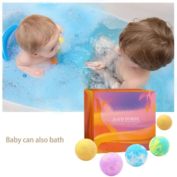 

16Pcs Handmade Natural Bath Salt Exfoliating Moisturizing Oil Essential Dried Flower Sea Salt Fragrant Body Bath Bomb Ball Set