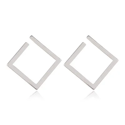 Retro Square Stud Earrings For Women stud earrings