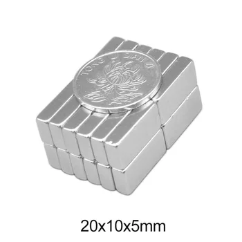 

5~50pcs 20x10x5 mm Powerful Quadrate Magnetic Permanent Magnet 20x10x5mm Super Powerful magnet Neodymium Magnets 20*10*5 mm