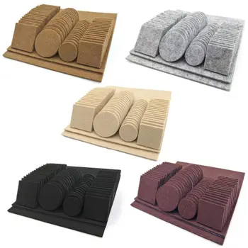 

80/130pcs Furniture Chair Table Leg Self Adhesive Felt Wood Floor Protectors Anti Scratch Protect Pads Set