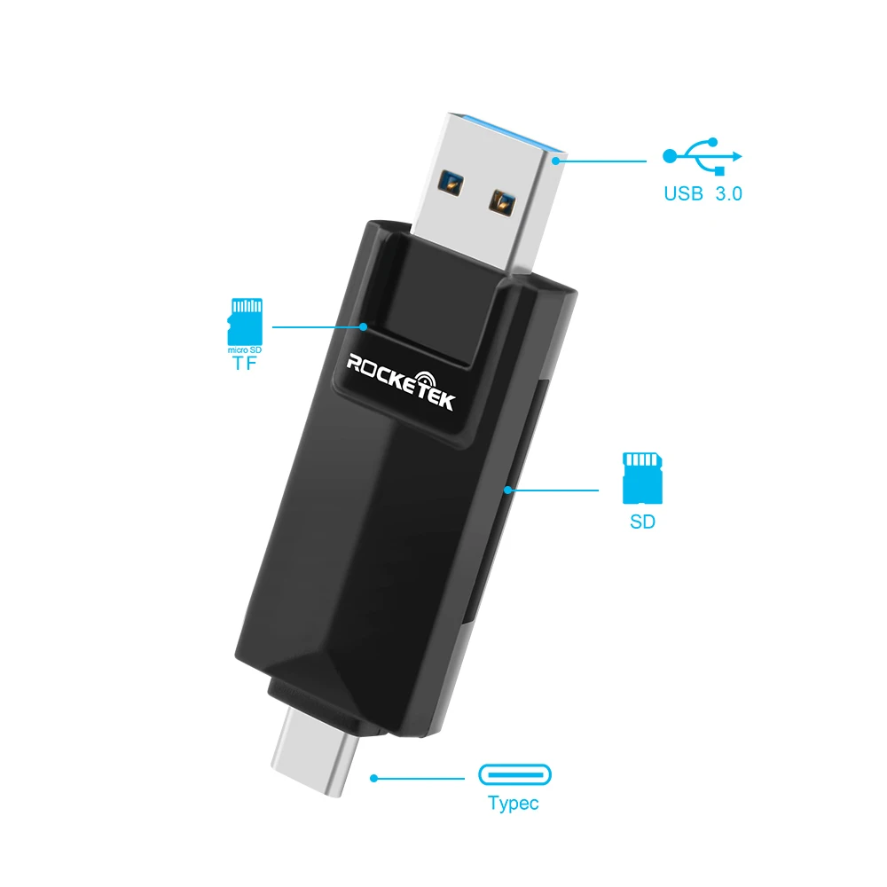 Игровая мышь Rocketek type c usb 3 0 otg телефонный Type C multi 2 в 1 устройство чтения карт памяти