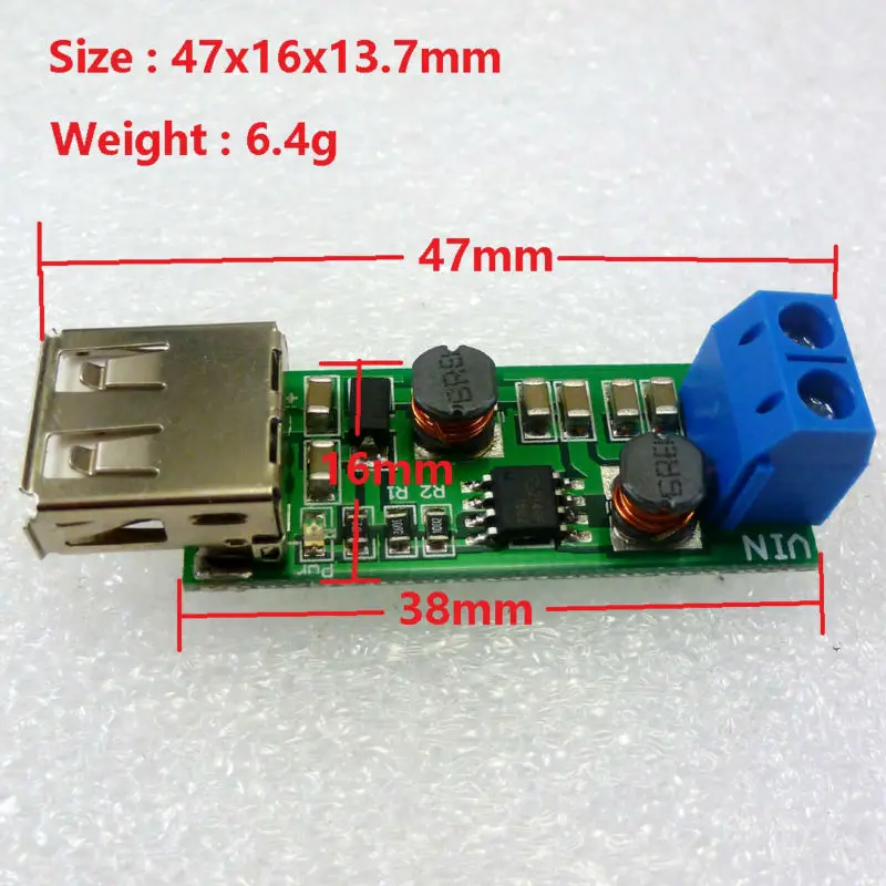 

DD1205UA_T*5 5pcs 1-6.5V to 5V auto step up step down DC DC converter for LED Motor 18650 solar panel charger