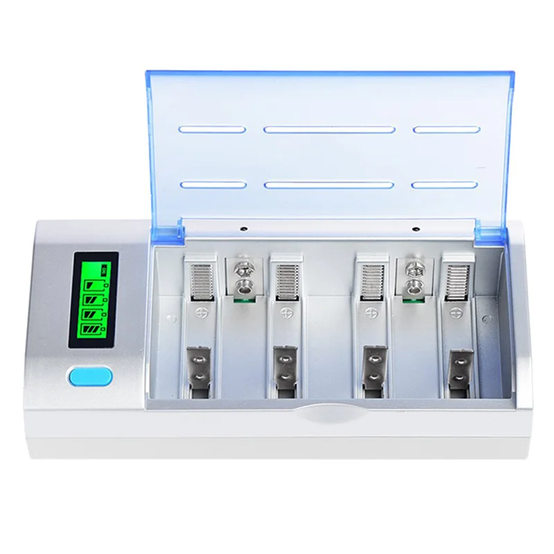 

BESTSmart Charger for AA AAA C D 9 V Rechargeable Battery with 4 Pieces of 10000 MAh US PLUG