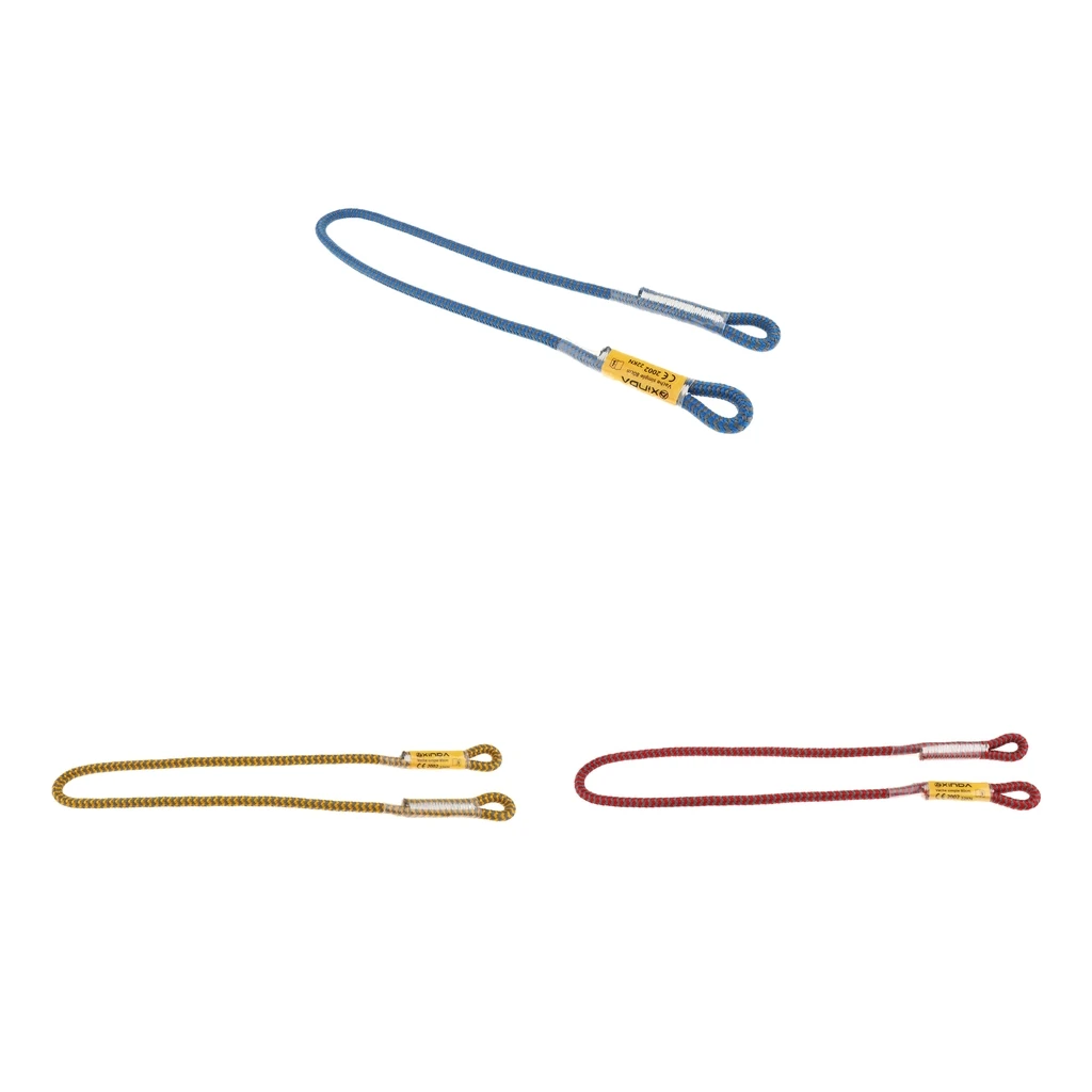 25KN 8mm Prusik Rope Rock Climbing Equipment for Rappelling Caving Ziplining 0.8m/1m