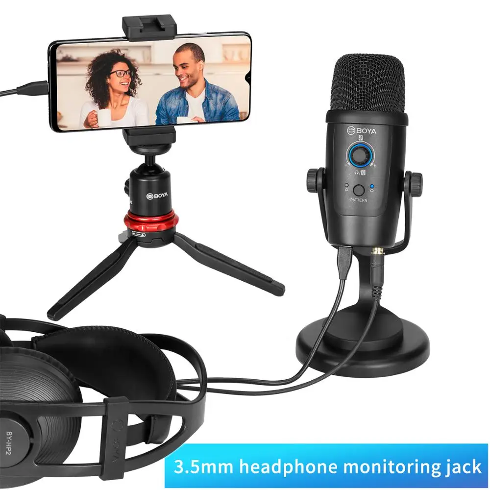 BOYA BY-PM500 USB Microphone Compatible With