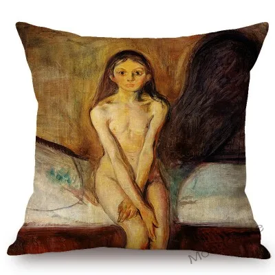 Edvard Munch норвежский живописец крик всемирно известный Картина маслом абстрактный галлри артистический диван льняная наволочка Автомобильная наволочка