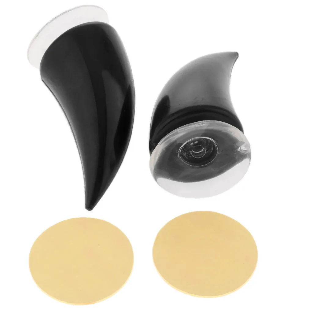 Motorcycle Helmet Horn Devil Suction Cup Stick On Horns for Harley