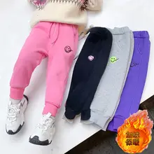 Pantalon épais et chaud pour fille, Leggings en coton, taille élastique, nouvelle collection automne hiver