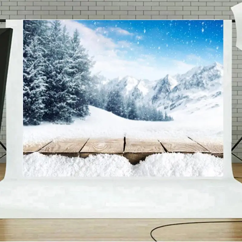 Рождественский фон для фотосъемки, тканевый,, прочная деревянная доска, студийный фон для видео сцены, декорации