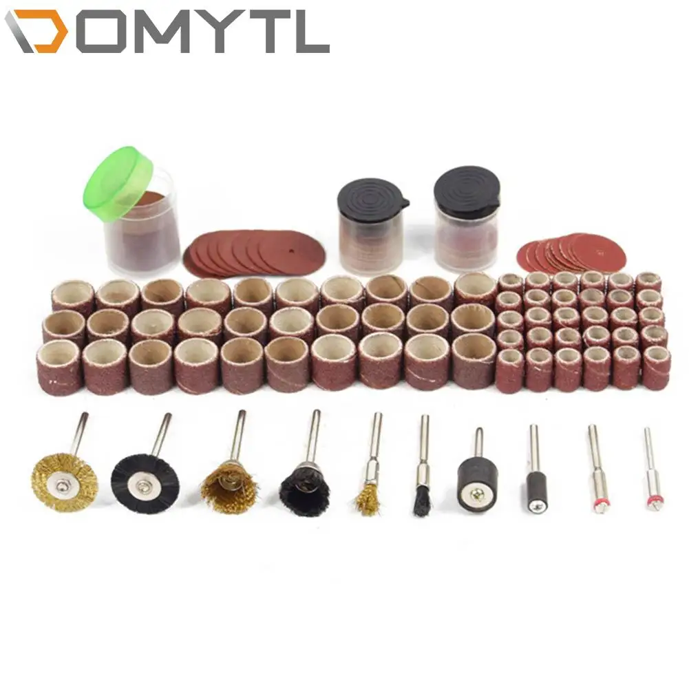 160pcs Electric Drill Bit Kit Abrasive Rotary Accessories Grinder Power Tools Sanding Grinding Set for Dremel