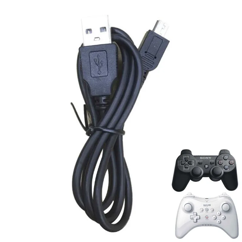malm blyant video Mini usb charger Power Cable Charging Cord Wire For Sony Playstation  Dualshock 3 PS3 Controller Nintend WIIU Wii U Pro Gamepad