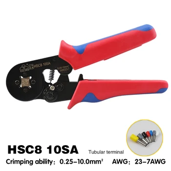 

COLORS Crimping Tool HSC8 10SA Crimper Kablo Kesici Pliers Cable Crimp Tools Plier Wire Cutter Alicate Crimpador Alicates