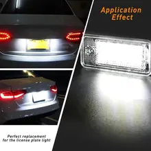 Small White LED License Plate Lamp Energy Saving High Luminescent Purity No Filament Structure License Plate Lamp