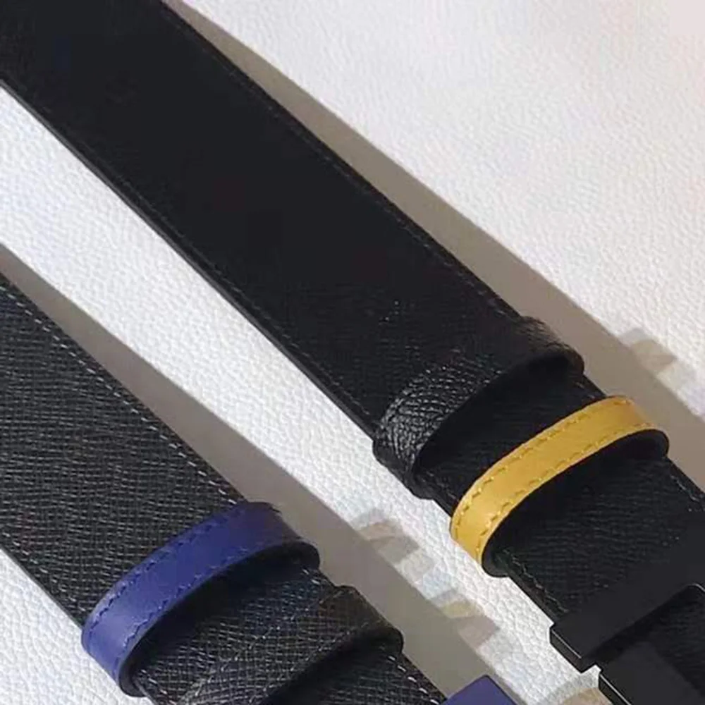 Ремень Мужской Двусторонний из импортной кожи с надписью F модный роскошный