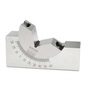 

0-60 Degree Precision Gauge for Milling Machine Micro Adjustable Angle V Block Milling Angle Plate Grinder Accessories