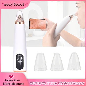 

Wireless WIFI Visual Blackhead Remover Face Deep Pore Cleaner Real Time Monitor Skin Care Machine Beauty Tools USB Charging