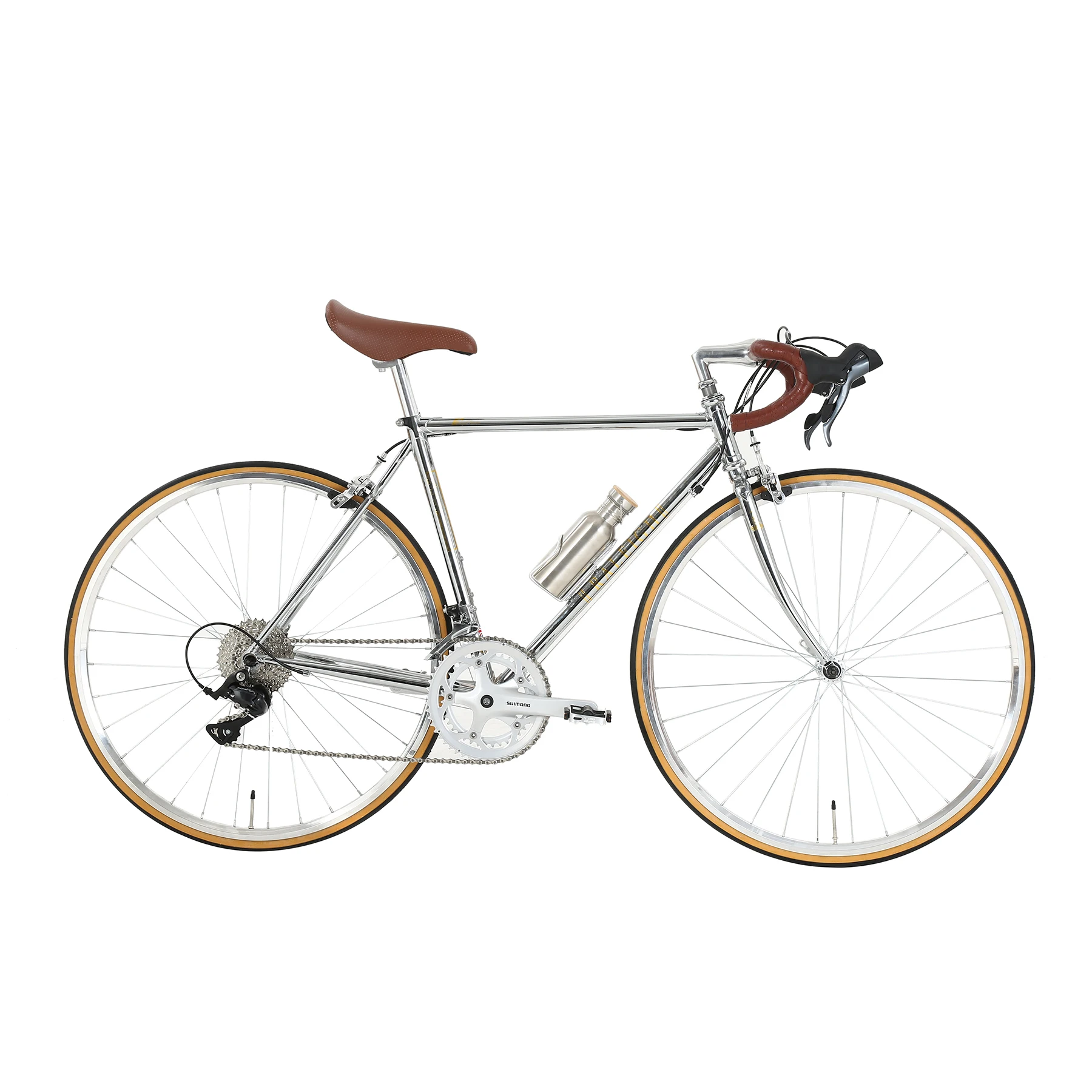 Bici da strada 16 velocità doppio freno a V telaio 51cm bicicletta in  acciaio al cromo molibdeno bicicletta Vintage completa 700C|Bicycle| -  AliExpress