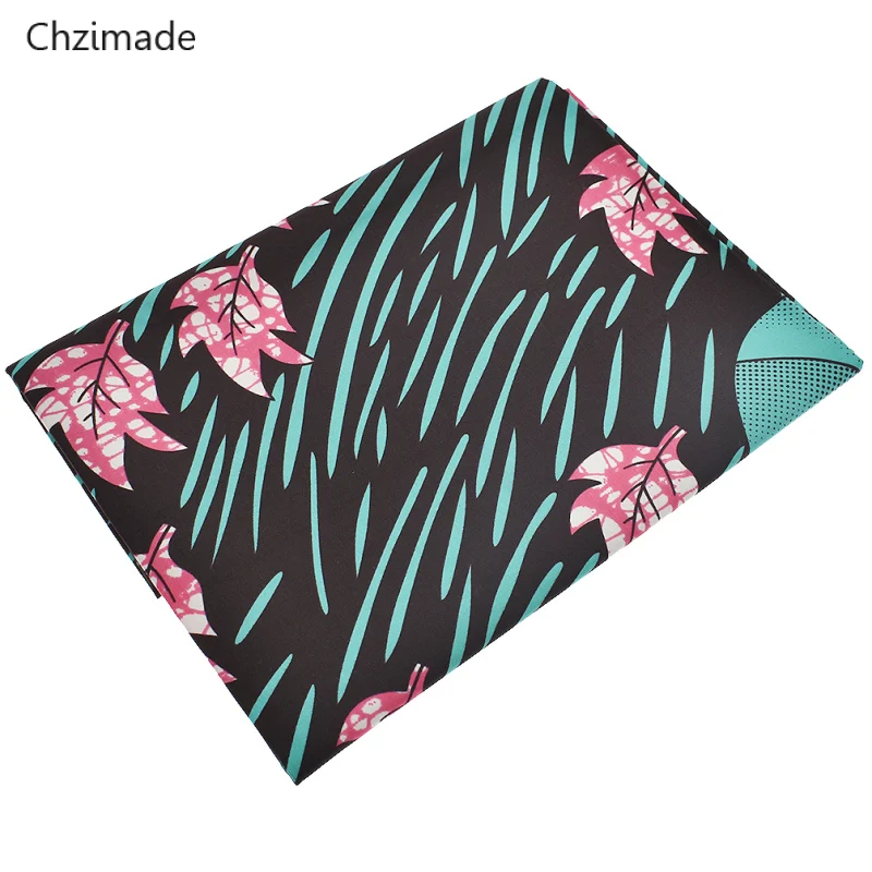 

Chzimade 1Yard Wax Maple Leaves Printed Nigeria Ankara African Wax Prints Fabric For Dress Making Accessories