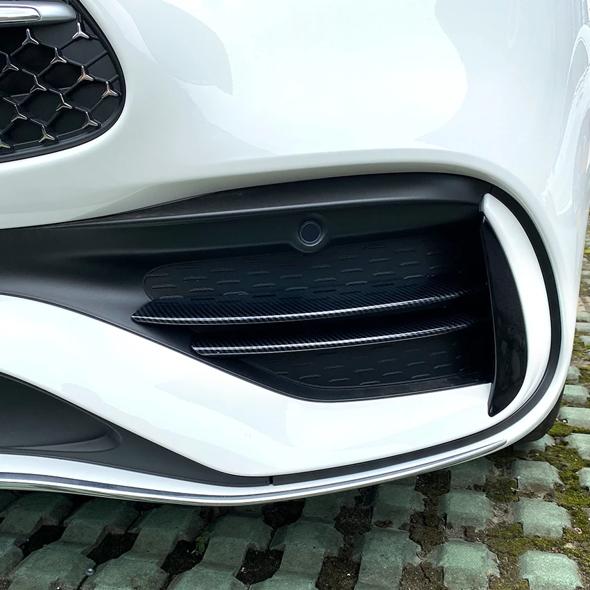 

For Mercedes Benz C Class W206 C200 C260 C300 2022+ Front Bumper AMG Flag Grille Stickers Trim Cover Accessories Car Styling