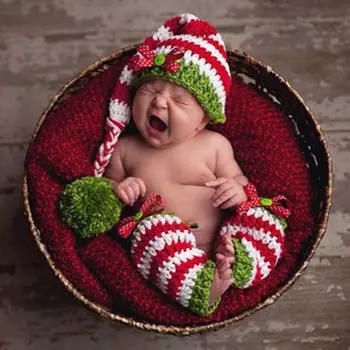 

Baby Photography Prop Photo Shoot Outfits Newborn Infant Costume Kid Christmas Baby Cap
