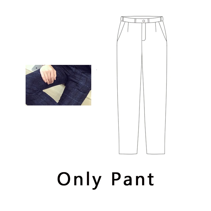 Blue Only pant Ternos Xadrez Ho, мужские костюмы, мужские ретро костюмы, Homme Mariage, клетчатые тонкие костюмы для мужчин,, винтажные вечерние костюмы, повседневная мужская одежда - Цвет: Blue Only pant