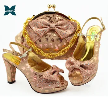 

Italy Shoe And Bag!! African shoe and bag set high heel italian design shoe with matching bag best selling ladies matching shoes