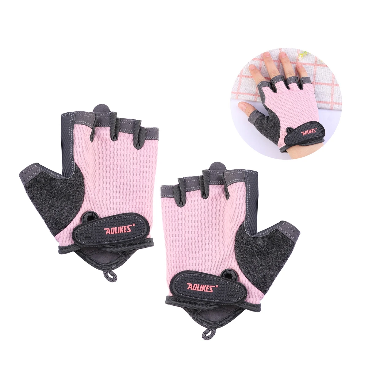 1 пара унисекс спортивные перчатки половина пальцев для езды на открытом воздухе велосипедные перчатки для мужчин и женщин