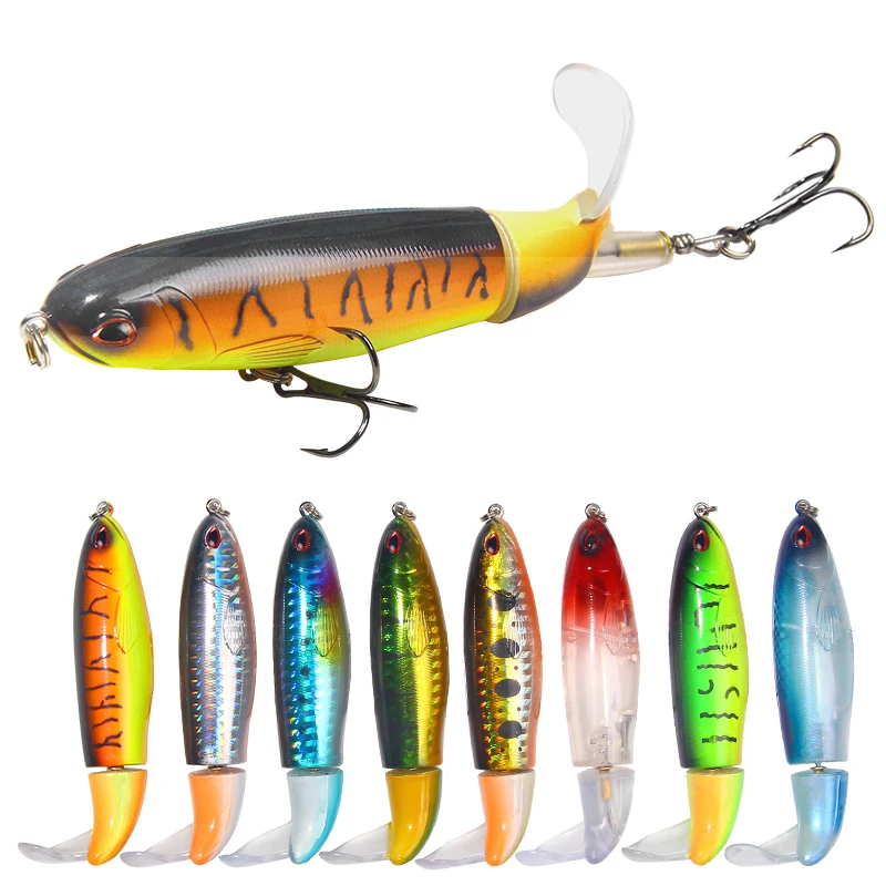 

YTQHXY 1Pcs/lot New Fishing Lure Popper Bait 15.5g 110mm Artificial Isca Bait Jerkbait Japan Quality Plastic 2 Treble Hooks WQ17