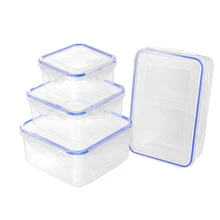 Hemoton 4 шт прозрачные простые контейнеры для хранения еды набор для домашнего магазина ресторана