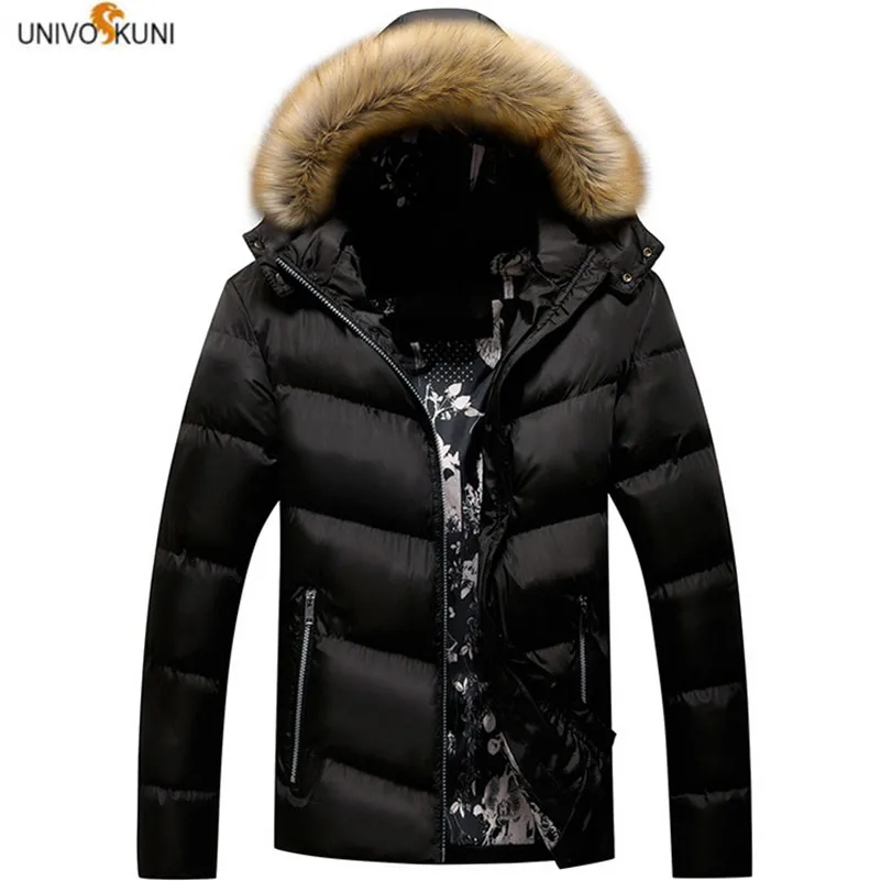 Новинка 2019 брендовая зимняя куртка мужской теплый пуховик модный бренд с меховым