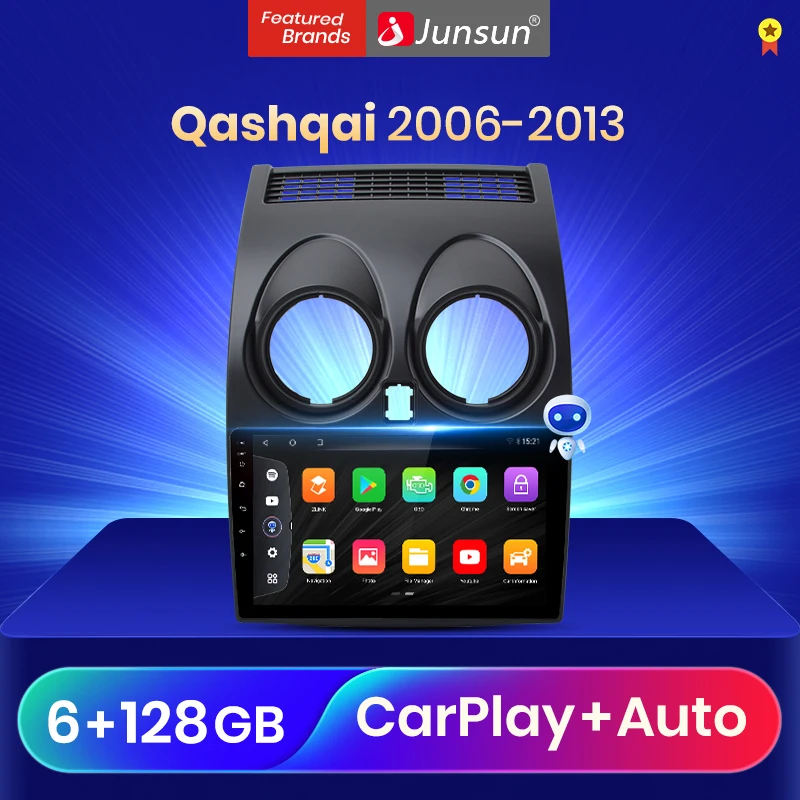 Автомагнитола Junsun V3Pro мультимедийный проигрыватель на Android 10 с голосовым