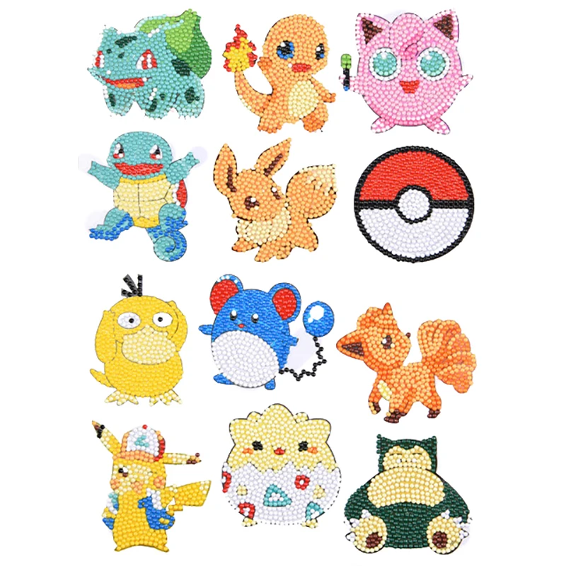 DIY Diamond Painting Random Sticker 5D Kawaii Cartoon Anime Fridge Children's Toy Birthday Gift | Дом и сад