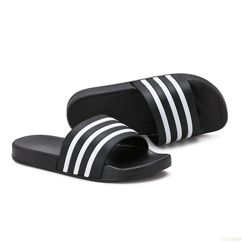Мужские тапочки мужская обувь eva женские Вьетнамки мягкие черные и белые полосы Повседневная летняя мужская обувь chaussures femme