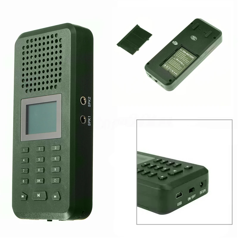 20 Вт 126дб птица звонящий манок Mp3 плеер громкий динамик ЕС вилка