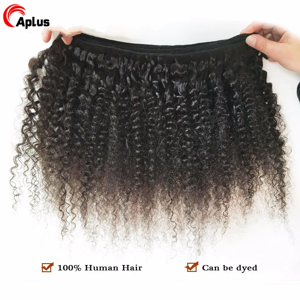 Afro Kinky Curly Bundles Human Hair Extensions Human Hair Bundles Mongolian Kinky Curly Hair Bundles Extension Remy 3 bundles Deal Human Hair For Women