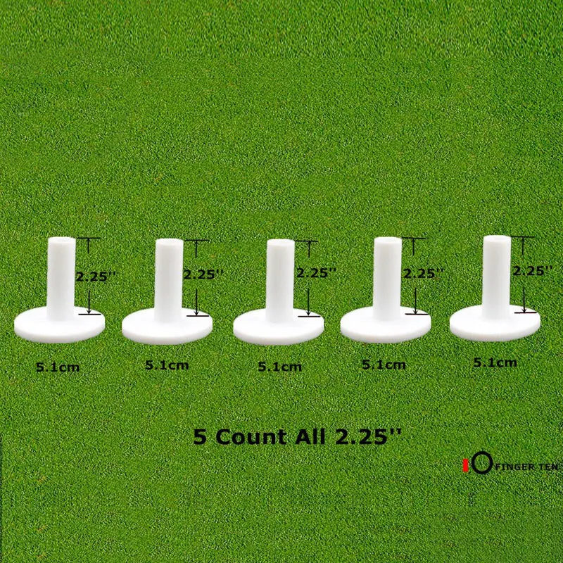 1/3/5 Pcs Professional Durable Rubber Golf Tee Driving Range Tees Ball Holder Set for Indoor Outdoor Practice Mat