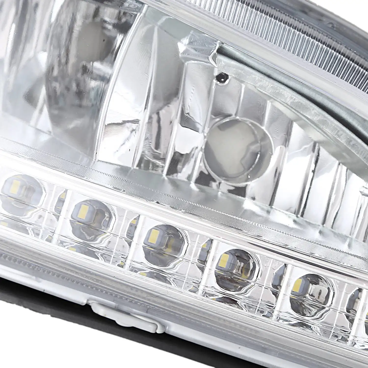 СВЕТОДИОДНЫЙ DRL Дневной светильник противотуманная фара автомобиля 12V для бега светильник s для hyundai Santa Fe IX45 2013