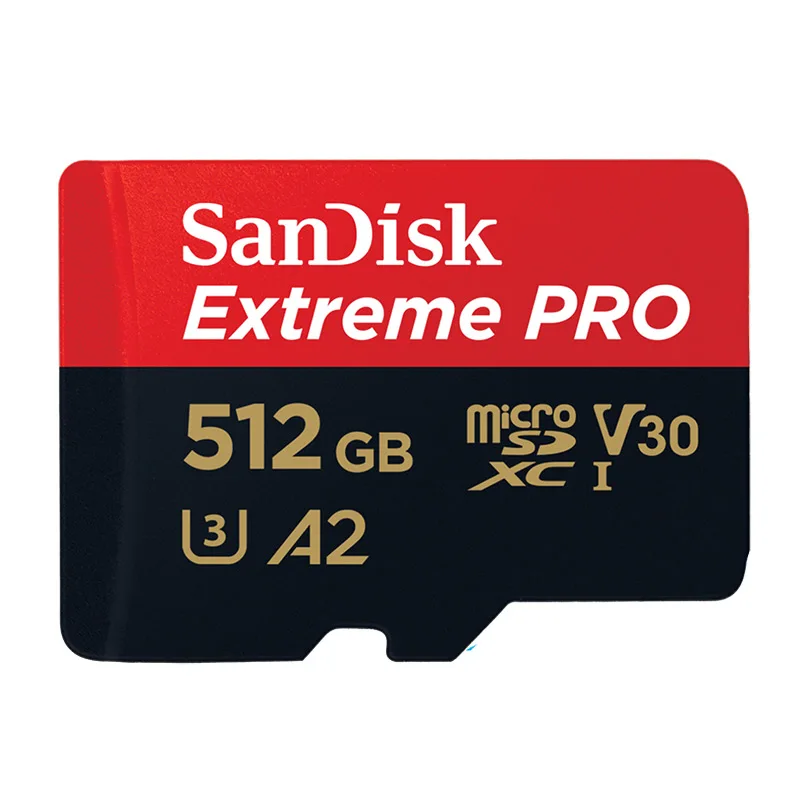 Оригинальная карта памяти SanDisk 512 ГБ до 170 МБ/с. A2 V30 Micro sd-карта Class 10 UHS-I U3 Extreme PRO карты для спортивной экшен-камеры 4K HD Камера - Емкость: 512 ГБ