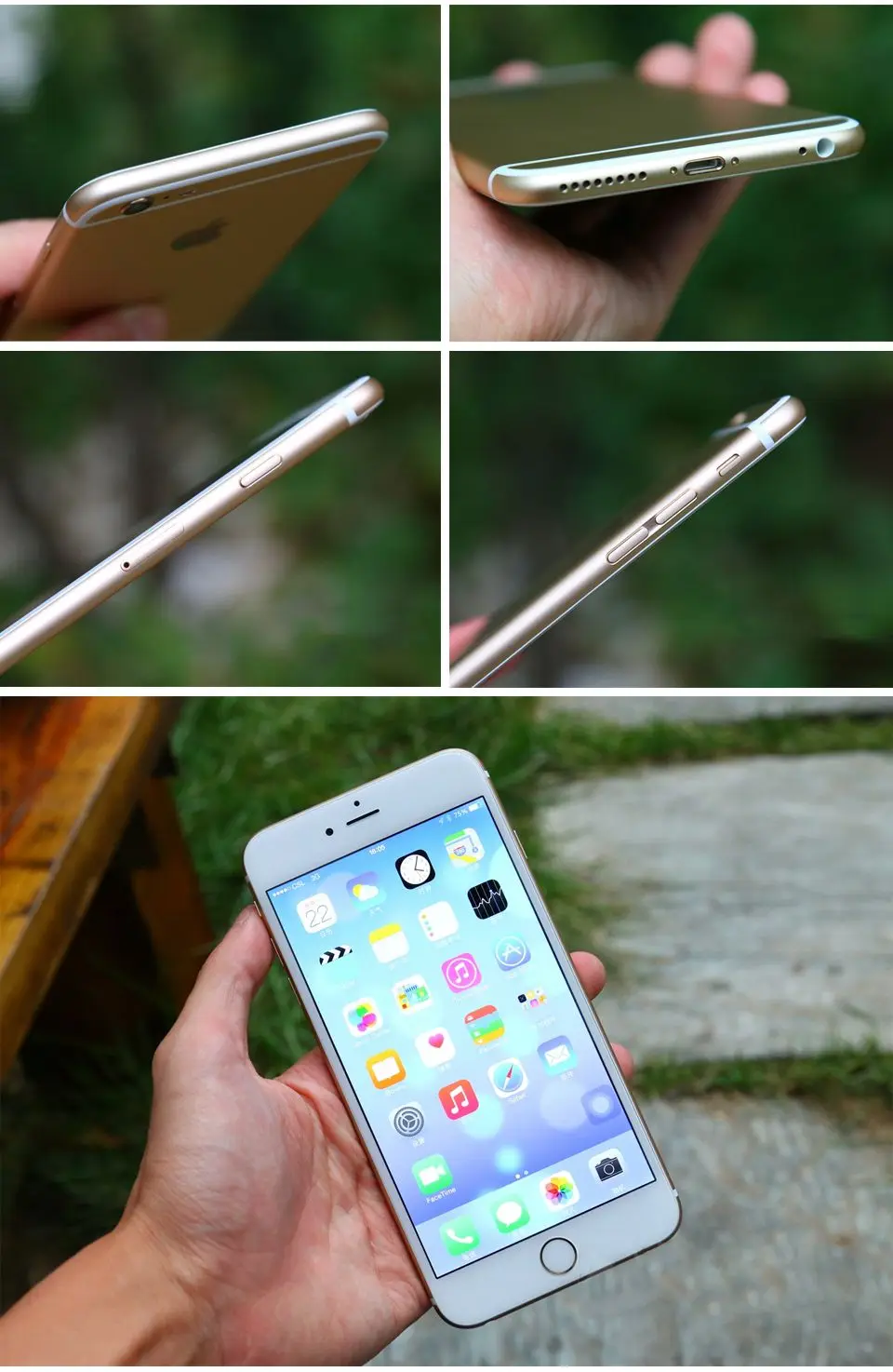Apple iPhone 6 Plus мобильный телефон 5,5 дюймовый экран 16 Гб/64 Гб/128 ГБ rom двухъядерный 8MP камера отпечатков пальцев 4G LTE разблокированный смартфон