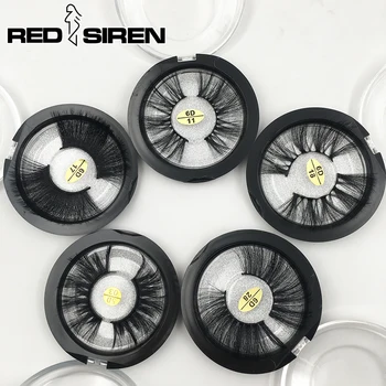 

RED SIREN 25mm Lashes Wholesale Faux Mink Eyelashes Long Soft Dramatic 3D Lashes Vendors make up False Eyelashes