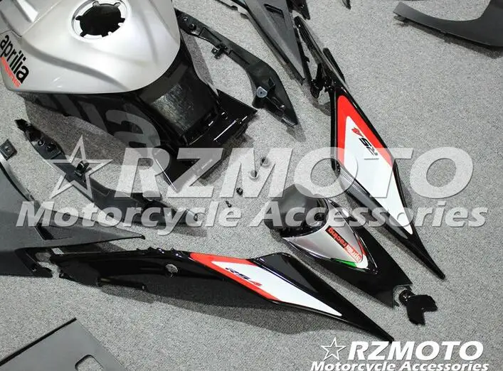 Мотоцикл инъекции ABS Полный обтекатели комплект подходит для Aprilia RS4 50 125 2012 2013 12 13 14 15 тела набор красный серебристый
