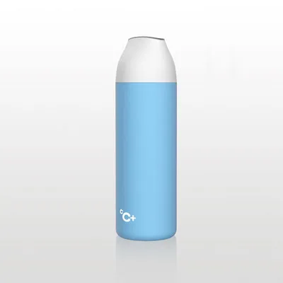 Blue Xiaomi CC+ умная вакуумная термобутылка кружка для путешествий поцелуй рыбок вакуумные термосы OLED дисплей температуры чашка с 3 фильтрами - Цвет: Blue