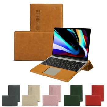 

Laptop Bag For MacBook Pro 16 Inch 2019 Case PU Leather Flip Guard With Stand Bracket Notebook Laptop Bag For MacBook Pro 16