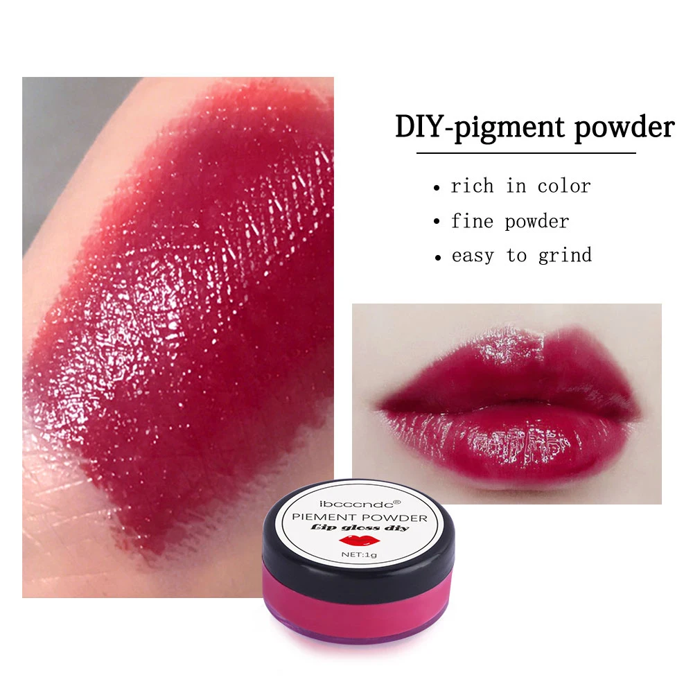 65 Colors Mica Powder For Lip Gloss DIY Lipstick Pigment Powder for Epoxy Resin Soap Making Slime Homemade Lipgloss Supplies lip gloss