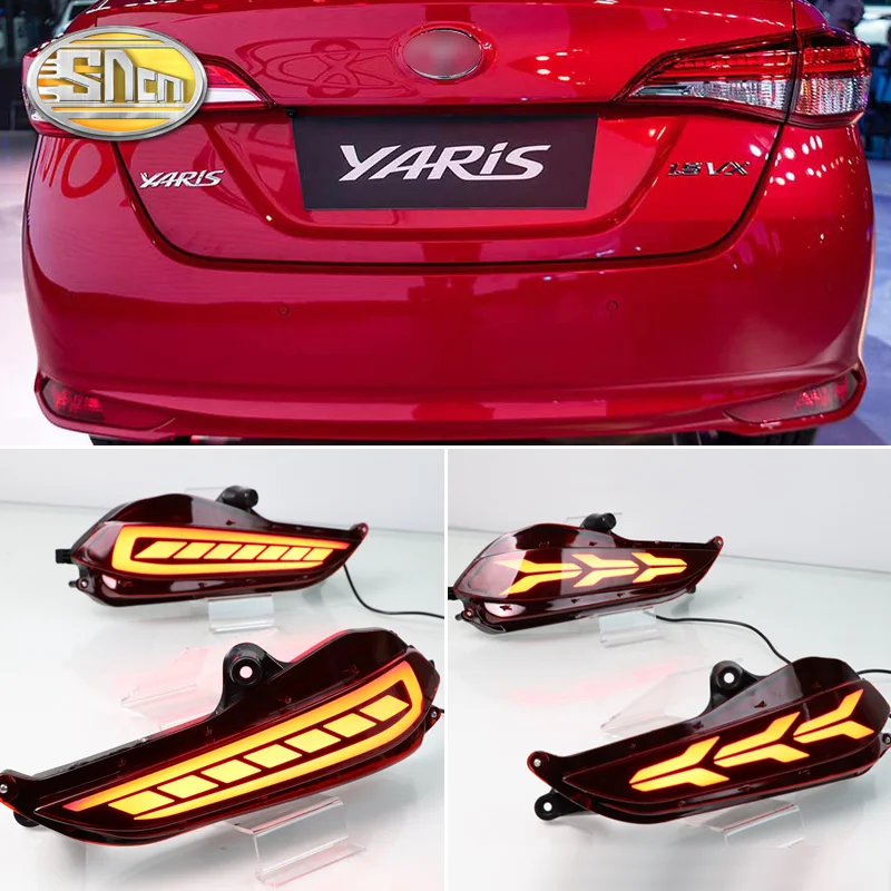 SNCN светодиодный задний бампер светильник для вождения s Toyota Yaris 2018 2019 ходовой