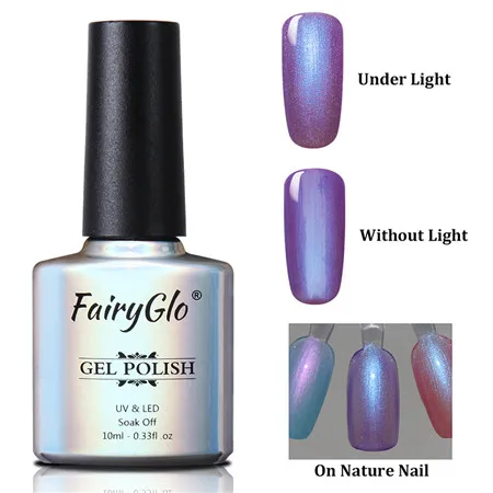 FairyGlo 10 мл Гель-лак для ногтей жемчужный Блестящий УФ-Гель-лак замачиваемый долговечный дизайн ногтей Гель-лак Гибридный лак - Цвет: 9515