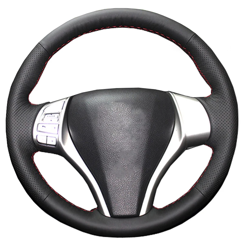 Чехол из натуральной кожи для рукоделия с оплеткой и рулем для Nissan Teana Altima 2012- X-trail T32 аксессуары