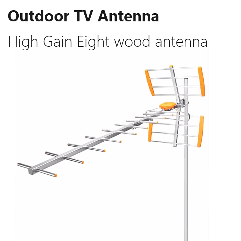 

HD Digital Outdoor TV Antenna With Coaxial Cable For DVBT2 HDTV ISDBT ATSC High Gain Strong Signal Outdoor TV Antenna